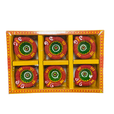 Decorative Diyas-pack of 6 (C140)