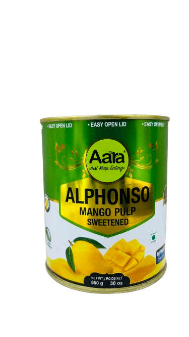 Aara Alphonso Mango Pulp (Sweetened) - 850gm