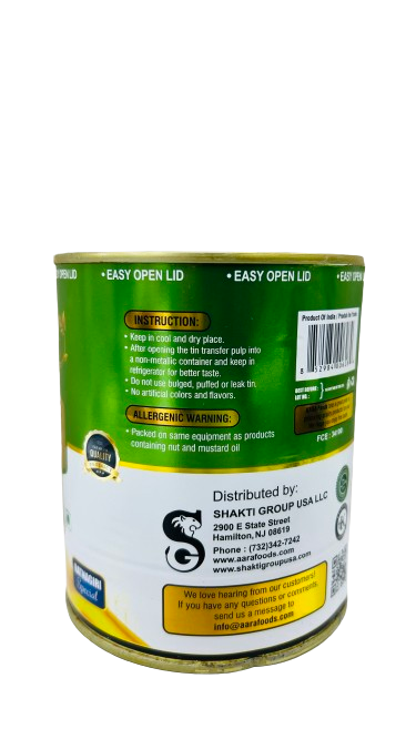 Aara Alphonso Mango Pulp (Sweetened) - 850gm
