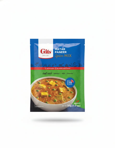 Gits Matar Paneer Spice Mix 1.7 OZ (50 GM)