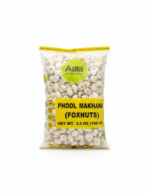 Aara Phool Makhana – Lotus Seeds | Fox Nuts – 100g | Healthy Indian Snack | Superfood
