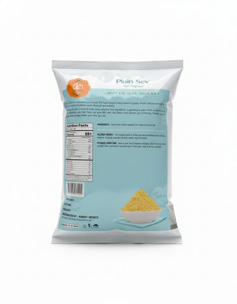 G2i Plain Sev 14 OZ (400 GM) | Gateway 2 India | Crispy | Crunchy | Delicious