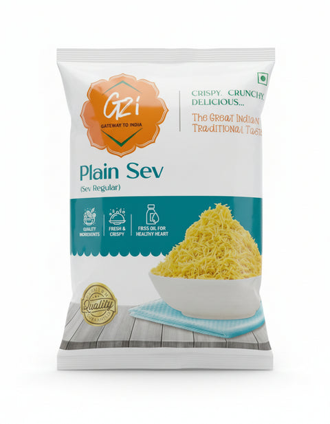 G2i Plain Sev 14 OZ (400 GM) | Gateway 2 India | Crispy | Crunchy | Delicious