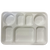 7 Compartment Square Plastic Plates 200pcs