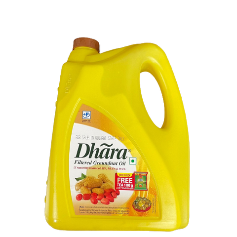 Dhara Filtered Groundnut Oil-5ltr