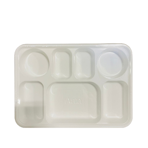 7 Compartment Square Plastic Plates 200pcs