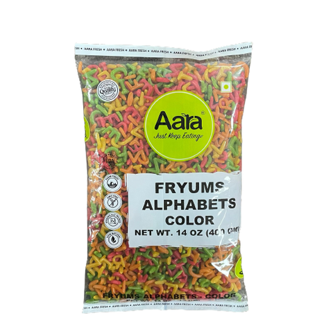 Aara Fryums Alphabets Color-14oz (400g)