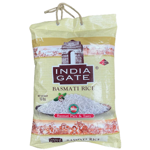 India Gate Basmati Rice - 10 LB (Jute Design Bag)