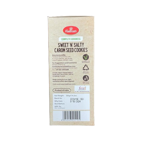 Haldiram Sweet & Salty Carom Seeds Cookies-120g