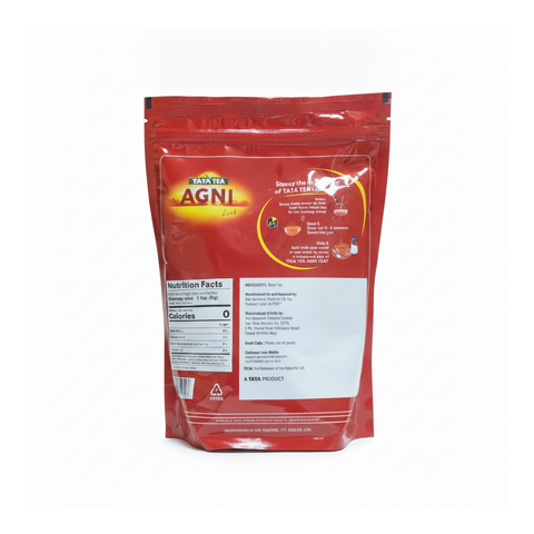 Tata Agni Loose Leaf Black Tea, Extra Strong Blend, 900g Export Pack