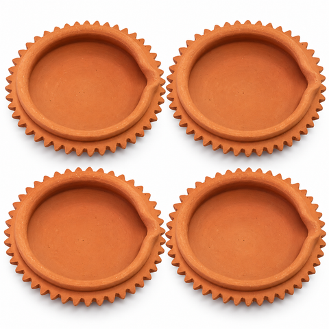 Extra Big Chakri Diya 4pc