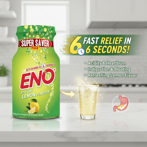 Eno Fruit Salt – Lemon Flavor 100g (Effervescent Fruit Salt) – 2 Pack (2×100g)