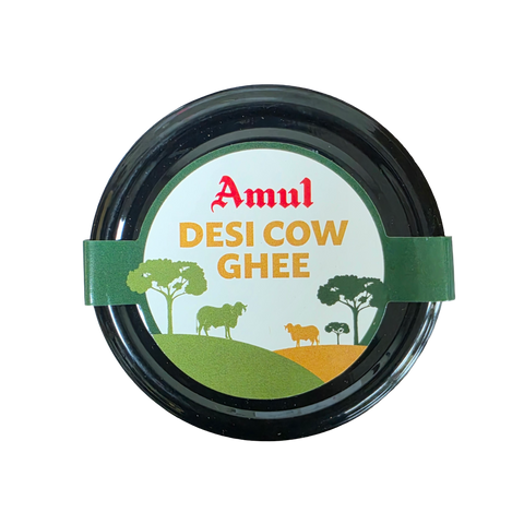 Amul Gir Cow A2 Desi Ghee, Pure Clarified Butter in Glass Jar, 15.9 oz (1 Lb)