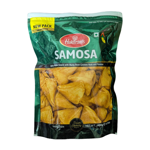 Haldiram's Samosa, Spicy & Savory Ready-to-Eat Indian Snack, 400g