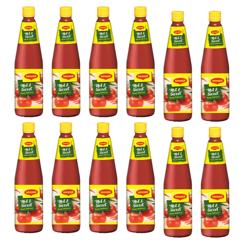 Wholesale – Maggi Hot & Sweet Tomato Chilli Sauce – 1kg Bottle (Pack of 12)