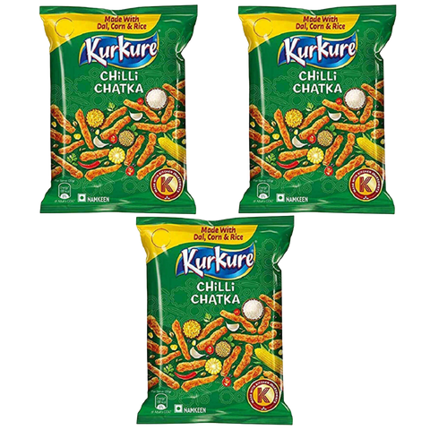 Kurkure Red Chilli Chataka - 55gm x 3 Pack