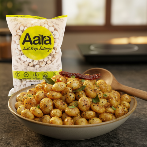 Aara Phool Makhana – Lotus Seeds | Fox Nuts – 3.5oz | Healthy Indian Snack | Superfood