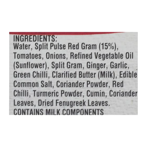 Haldiram’s Minute Khana – Dal Tadka Ready-to-Eat Meal | 300g (10.5 oz) | Authentic Indian Curry