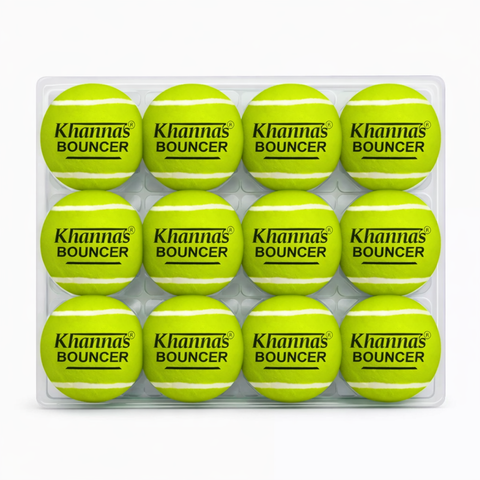 Khanna Tennis Cricket Balls (Bouncer) - 12 Balls