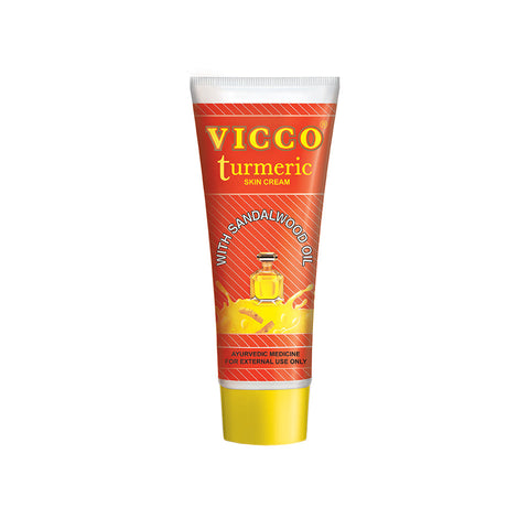Vicco Turmeric Vanishing Skin Cream with Sandalwood Oil - 80g (6 Pack)