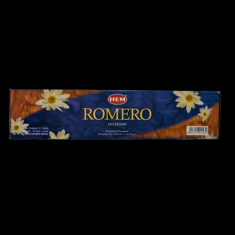 Hem Rosemary Incense Sticks, 120 Sticks (6 Tubes of 20) - Hand-Rolled Aromatherapy for Cleansing, Focus & Meditation