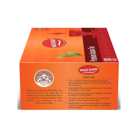 Wagh Bakri Premium Tea Bags – 100 Count | Strong & Aromatic Black Tea