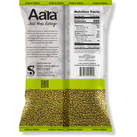 Aara Moong Whole Green Gram Premium Indian Lentils
