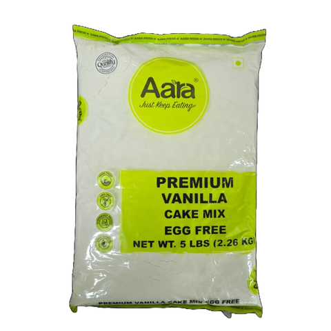 Aara Eggless Cake Mix – Vanilla Flavor – 5LB | Easy Bake | Vegetarian