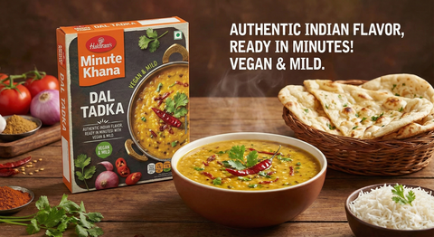 Haldiram’s Minute Khana – Dal Tadka Ready-to-Eat Meal | 300g (10.5 oz) | Authentic Indian Curry