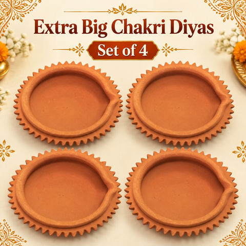 Extra Big Chakri Diya 4pc