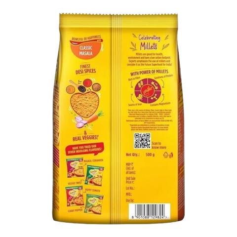 Saffola Masala Oats 500g | Healthy Instant Oats | High Fiber & Protein Breakfast