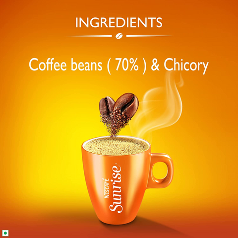 Nescafe Sunrise Instant Coffee – 190g Export Pack Bottle | Rich Aroma & Flavor | Premium South Indian Blend