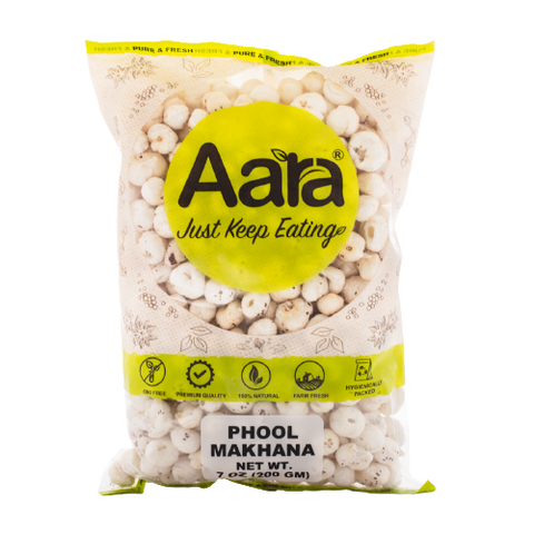 Aara Phool Makhana – Lotus Seeds | Fox Nuts – 200g | Healthy Indian Snack | Superfood