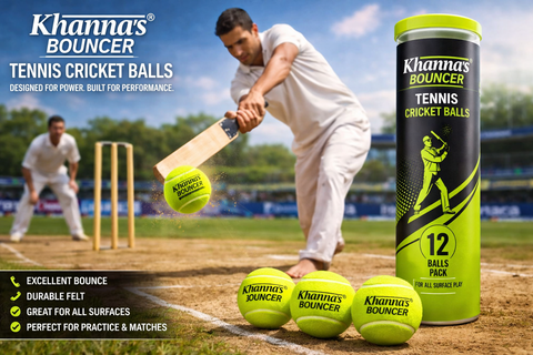 Khanna Tennis Cricket Balls (Bouncer) - 12 Balls