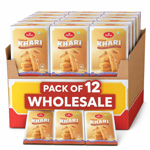 Wholesale Haldiram Khari Plain Puff 400 gm  X 12 Pcs