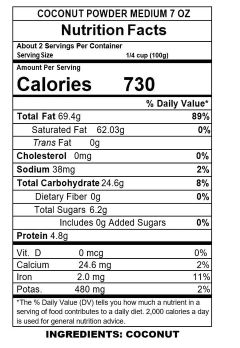 Aara Coconut Powder Medium Premium Indian Cooking and Baking Ingredient