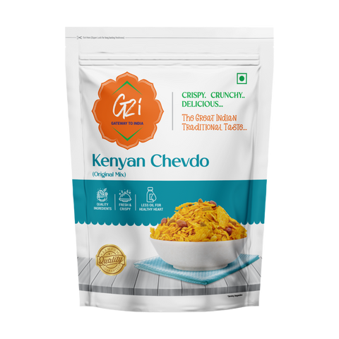 G2I Kenyan Chevdo Original Mix 400g – Traditional Indian Snack Mix, Crispy Namkeen