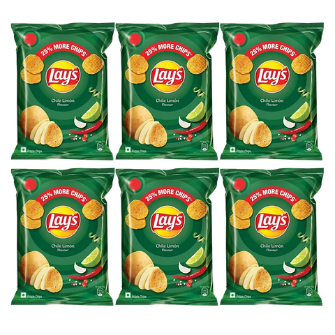 Lay’s Chile Limón Flavored Potato Chips, 6 Pack, 52g Bags