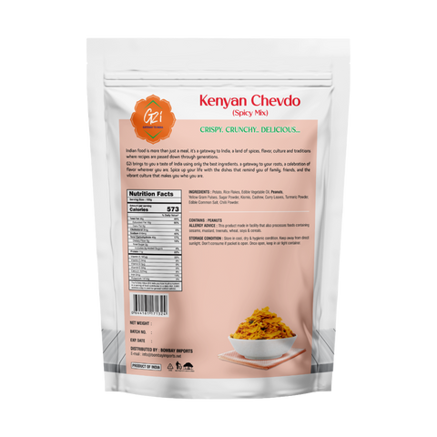 G2I Kenyan Chevdo Spicy Mix 400g – Crispy Indian Snack Mix, Spicy Namkeen