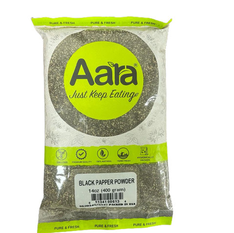 Aara Black Pepper Powder Premium Indian Spice for Cooking and Seasoning