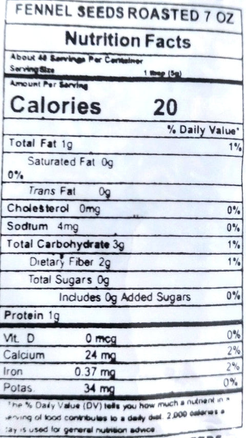 Aara Fennel Seeds Roasted