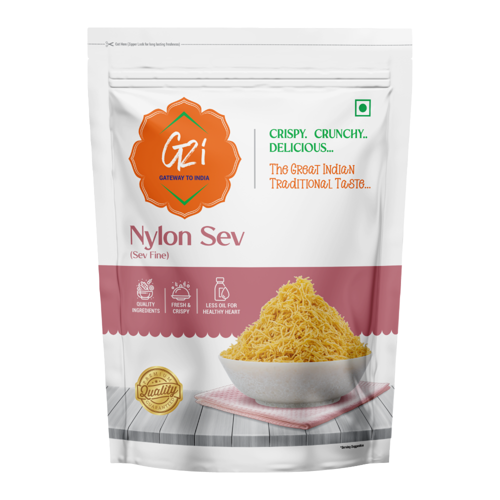 G2I Nylon Sev 400g – Fine Sev Indian Snack, Traditional Namkeen ...