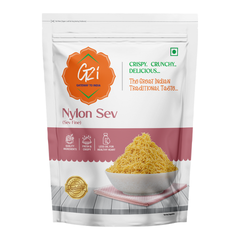 G2I Nylon Sev 400g – Fine Sev Indian Snack, Traditional Namkeen
