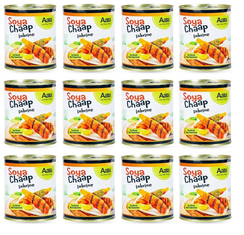 Bulk Soya Chaap (Plant Based Protein) Aara Brand - 1 Case - 12 Packs x 850g