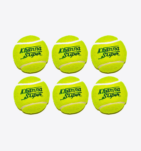 Khanna Tennis Cricket Balls - 6 Balls Free Shipping