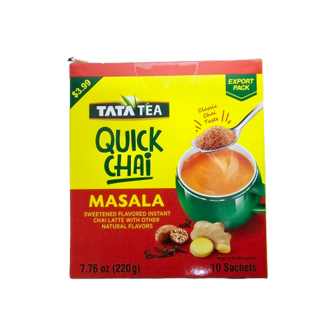 Tata Quick Tea Masala Flavor - 220gm (10 Sachets)