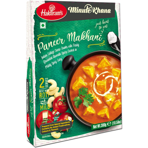 Haldiram's Minute Khana, Paneer Makhani (Ready-to-Eat) - 300gms