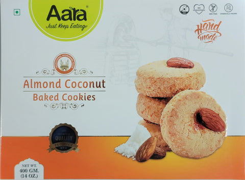 Aara Almond Coconut Baked Cookies - 400gm