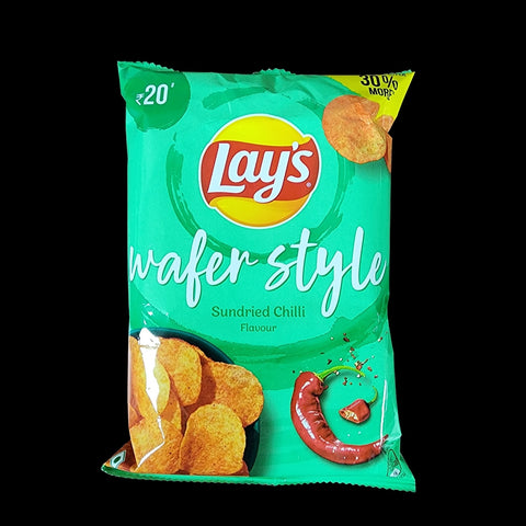 Lays Sundried Chilli Flavor Chips - 52gm