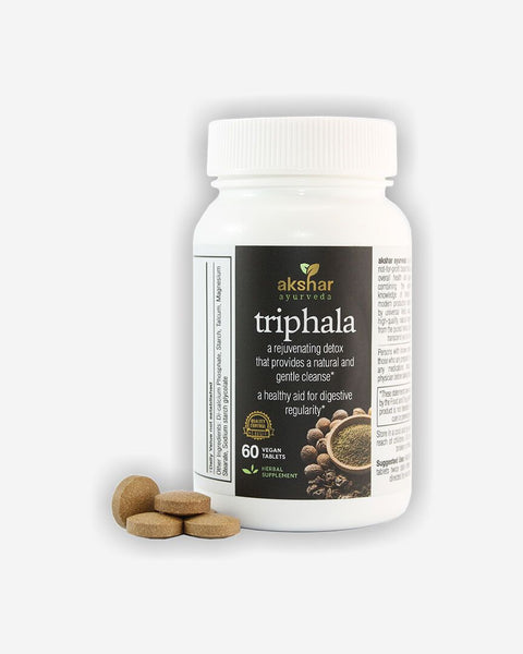 Akshar Ayurveda Triphala Vegan Supplements (60 ct)